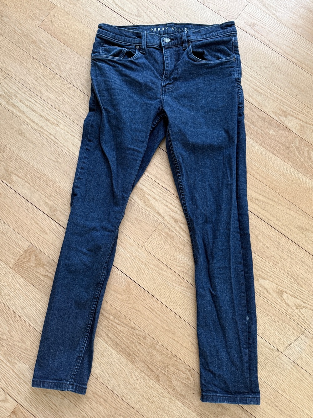 Perry Ellis Slim Dark Blue Men’s Skinny Jeans 32x32